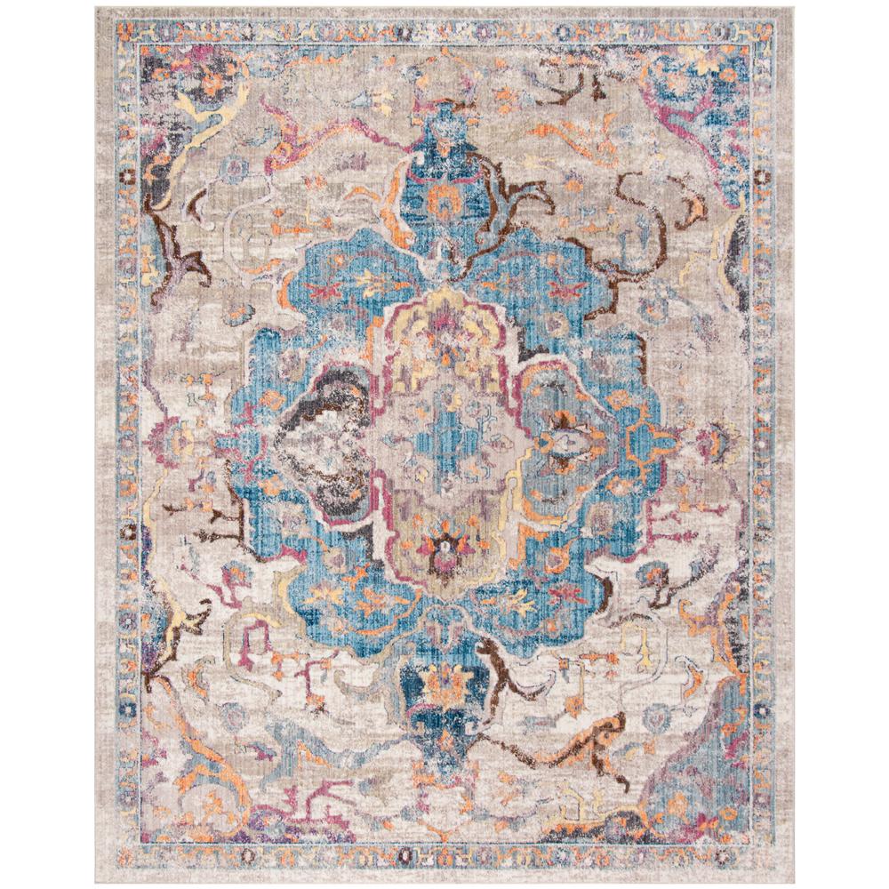 Safavieh Bristol Blue Light Gray 8 Ft X 10 Area Rug