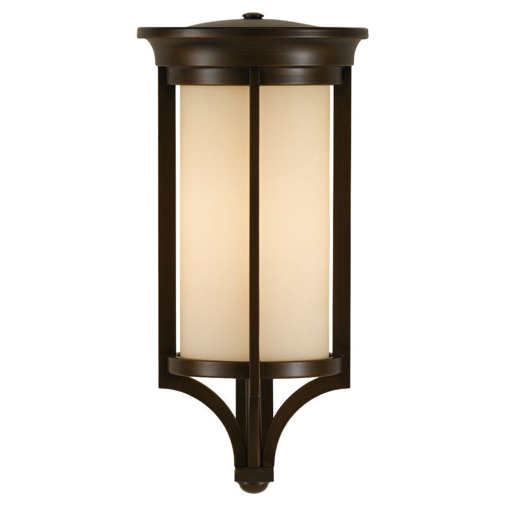 Sea Gull Lighting Hamilton Heights 1-Light Oxford Bronze Outdoor Wall ...