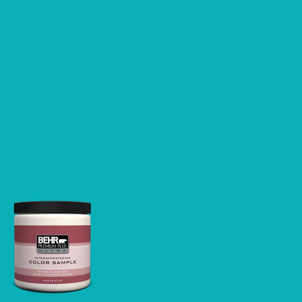 Behr Premium Plus Ultra 8 Oz 500b 5 Mermaid Treasure Matte 500b 5 Mermaid Treasure Matte Interior Exterior Paint And Primer In One Sample