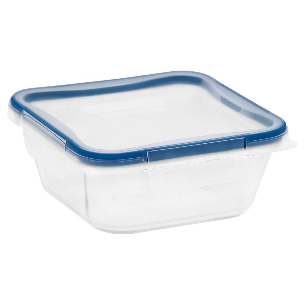 Total Solutions 4 Cup Glass Square Storage Container
