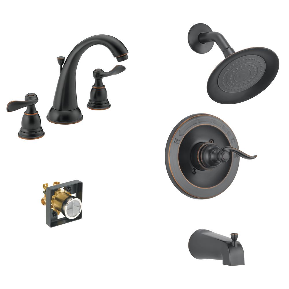 Delta Windemere 8 In Widespread 2 Handle Bathroom Faucet Bundle Widespread 2 Handle Bathroom Faucet