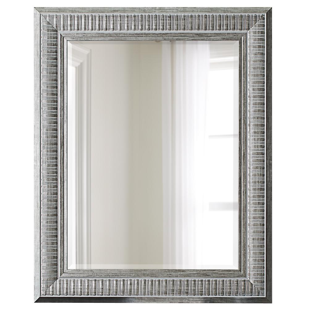 Home Decorators Collection Large Rectangle Silver Beveled Glass Classic Mirror 42 In H X 30 In
