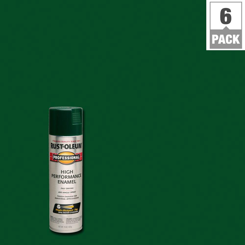 Greens Spray Paint The Home Depot High Performance Enamel Gloss Hunter Green Spray Paint 6 Pack