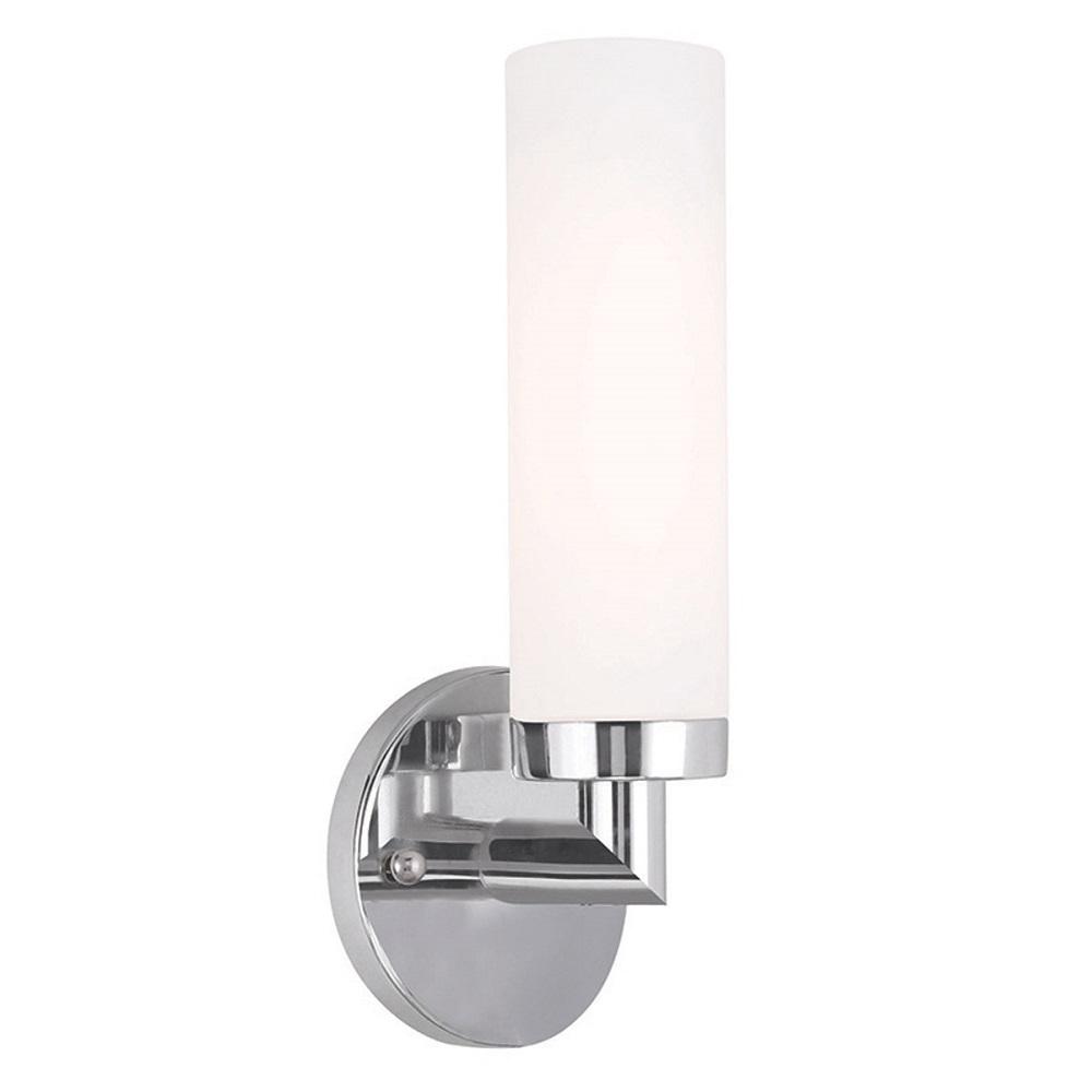 Livex Lighting Aero 1 Light Chrome Sconce Livex Lighting Aero 1 Light Chrome Sconce
