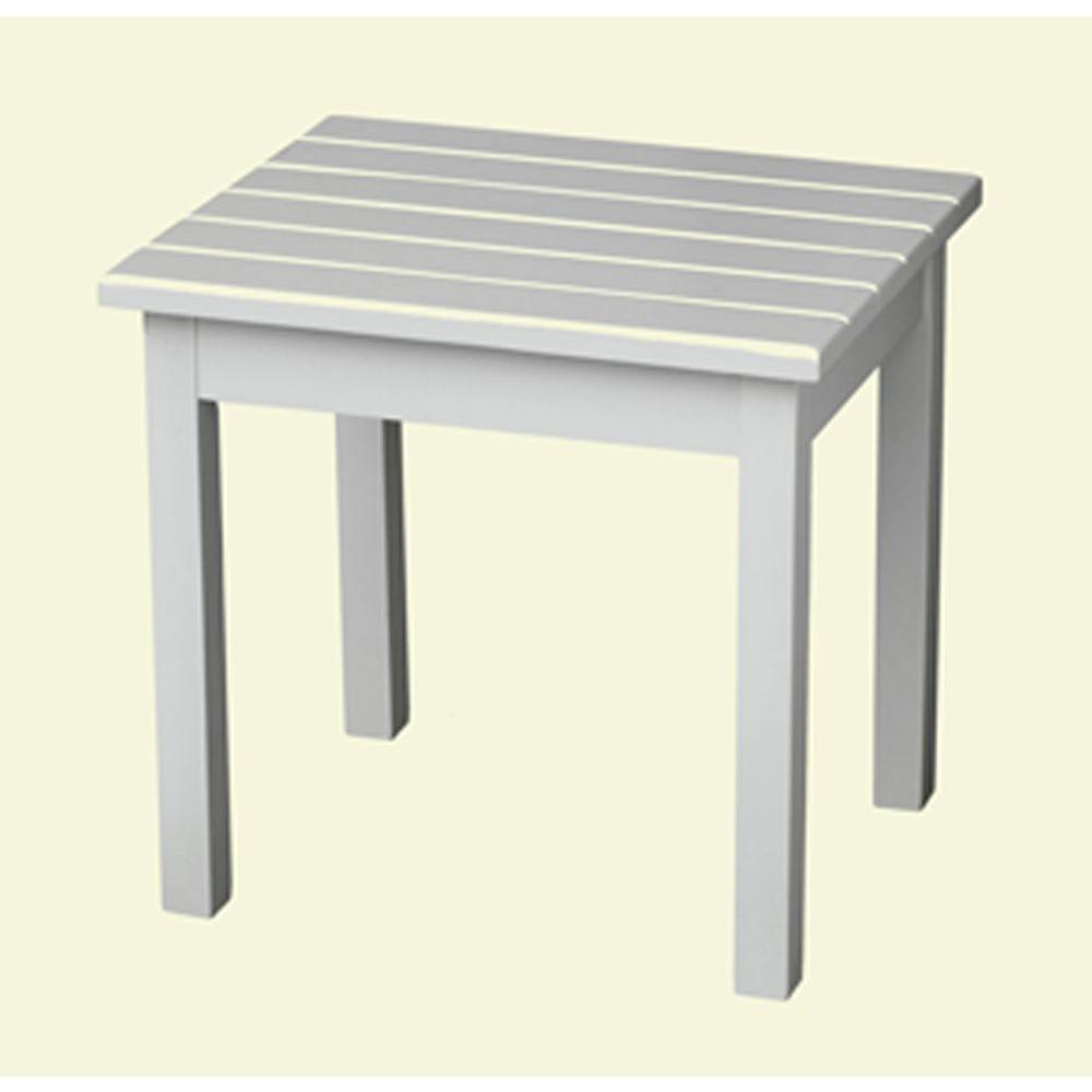 White Patio Side Table50ETWRTA The Home Depot