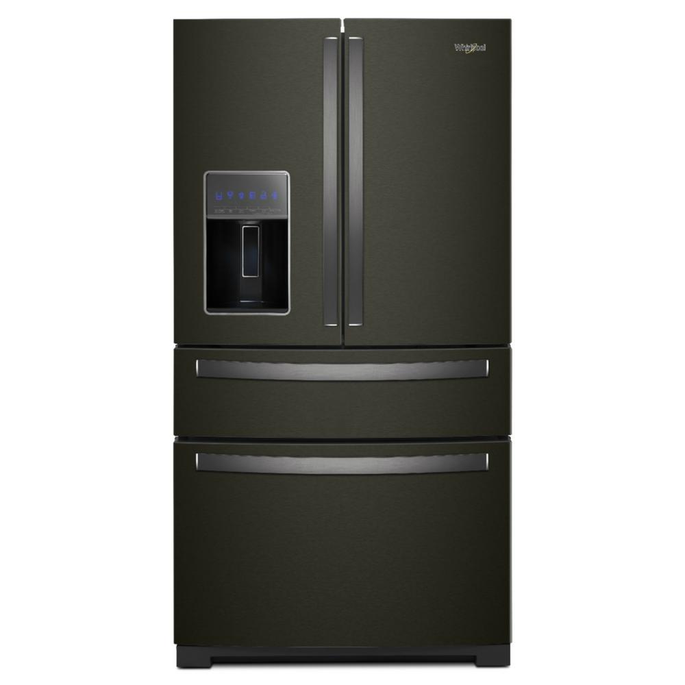 Whirlpool 26 Cu Ft French Door Refrigerator In Fingerprint