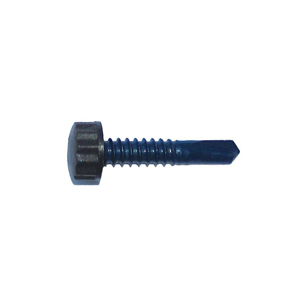 NyloTec 14 x 1 in. Nylon Bronze BiHex Head Self Drill Screw (100 per