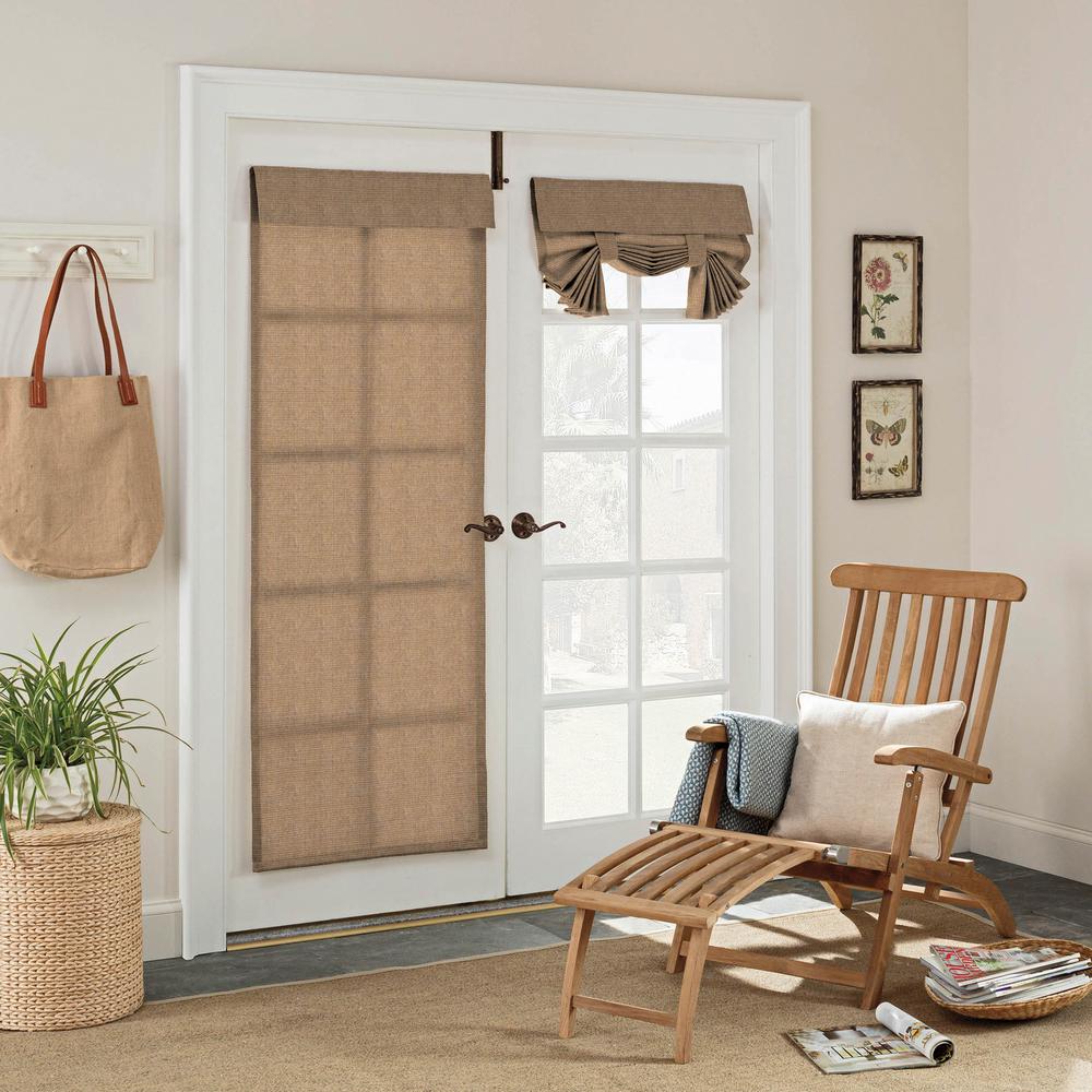 Parasol Key Largo French Door Window Panel In Caramel 26 In W X