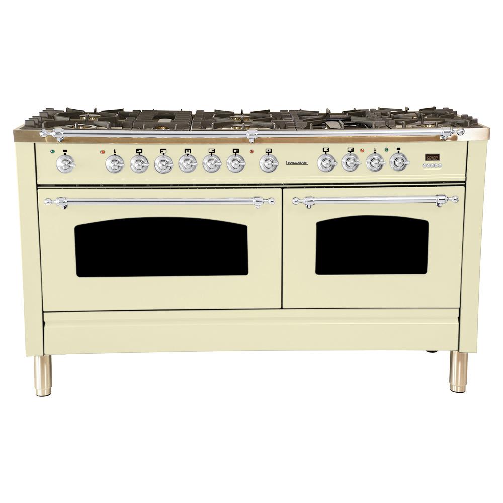 hallman double oven range