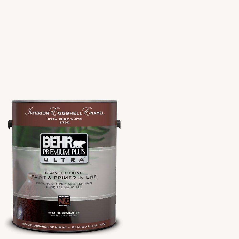 BEHR Premium Plus Ultra 1Gal. UL26014 Ultra Pure White Interior