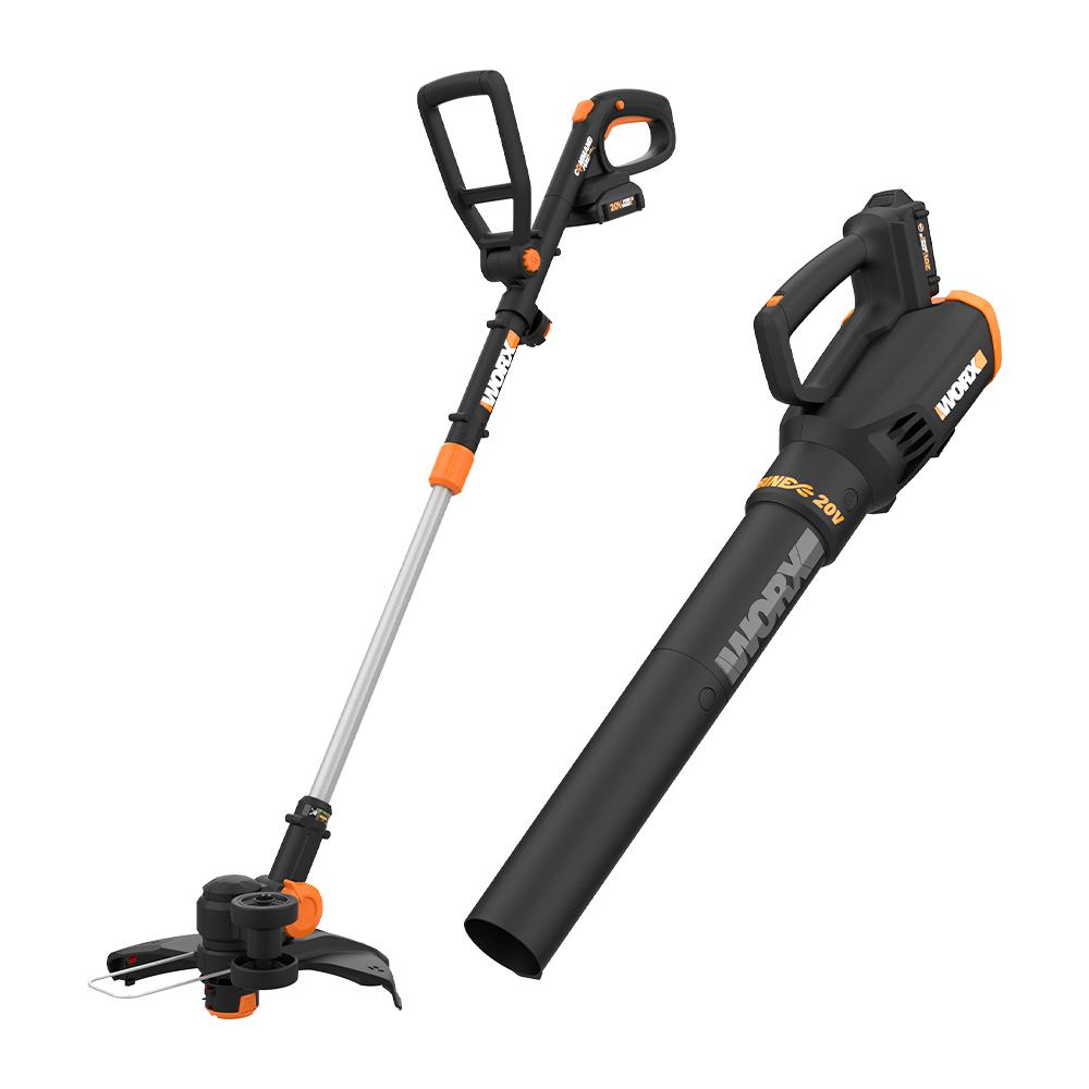 UPC 845534022735 product image for Worx POWER SHARE 20V Cordless Lit-Ion 10 in String Trimmer and Leaf Blower Combo | upcitemdb.com