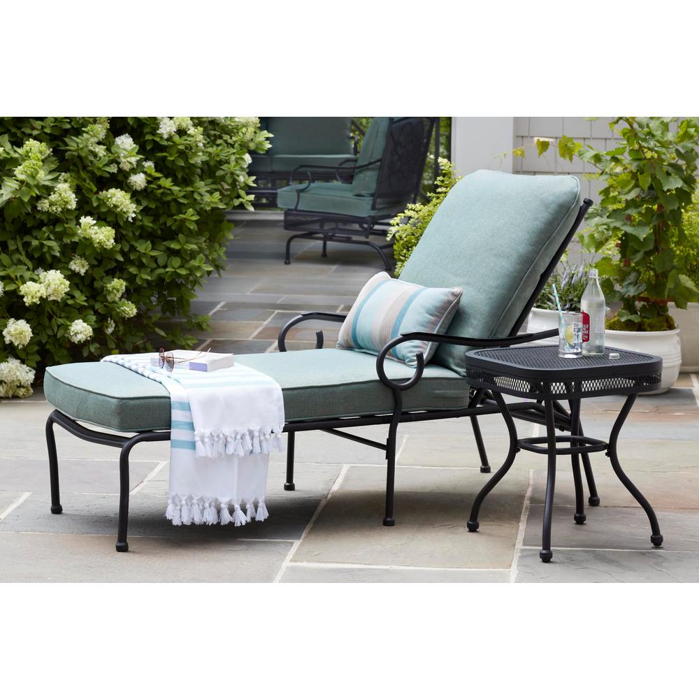 Hampton Bay Amelia Springs Outdoor Chaise Lounge With Spa Cushions Hampton Bay Amelia Springs Outdoor Chaise Lounge With Spa Cushions