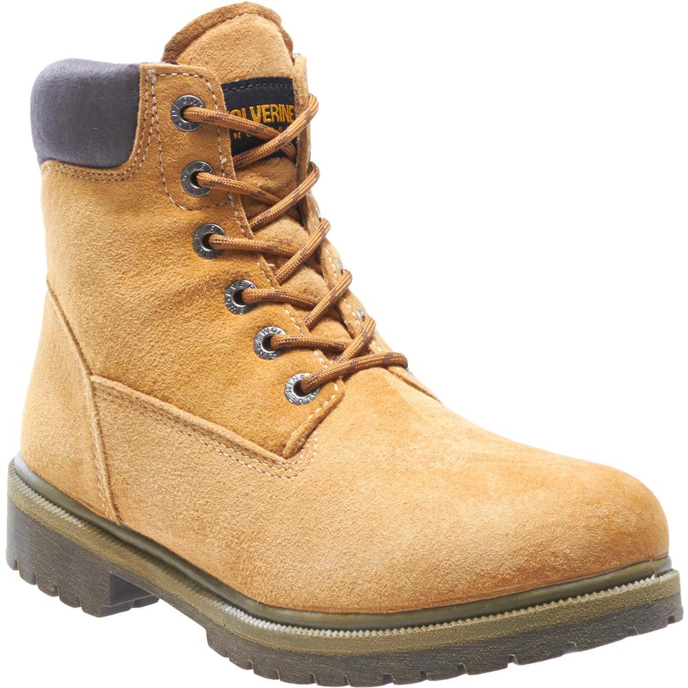 wolverine 8 inch moc toe work boots