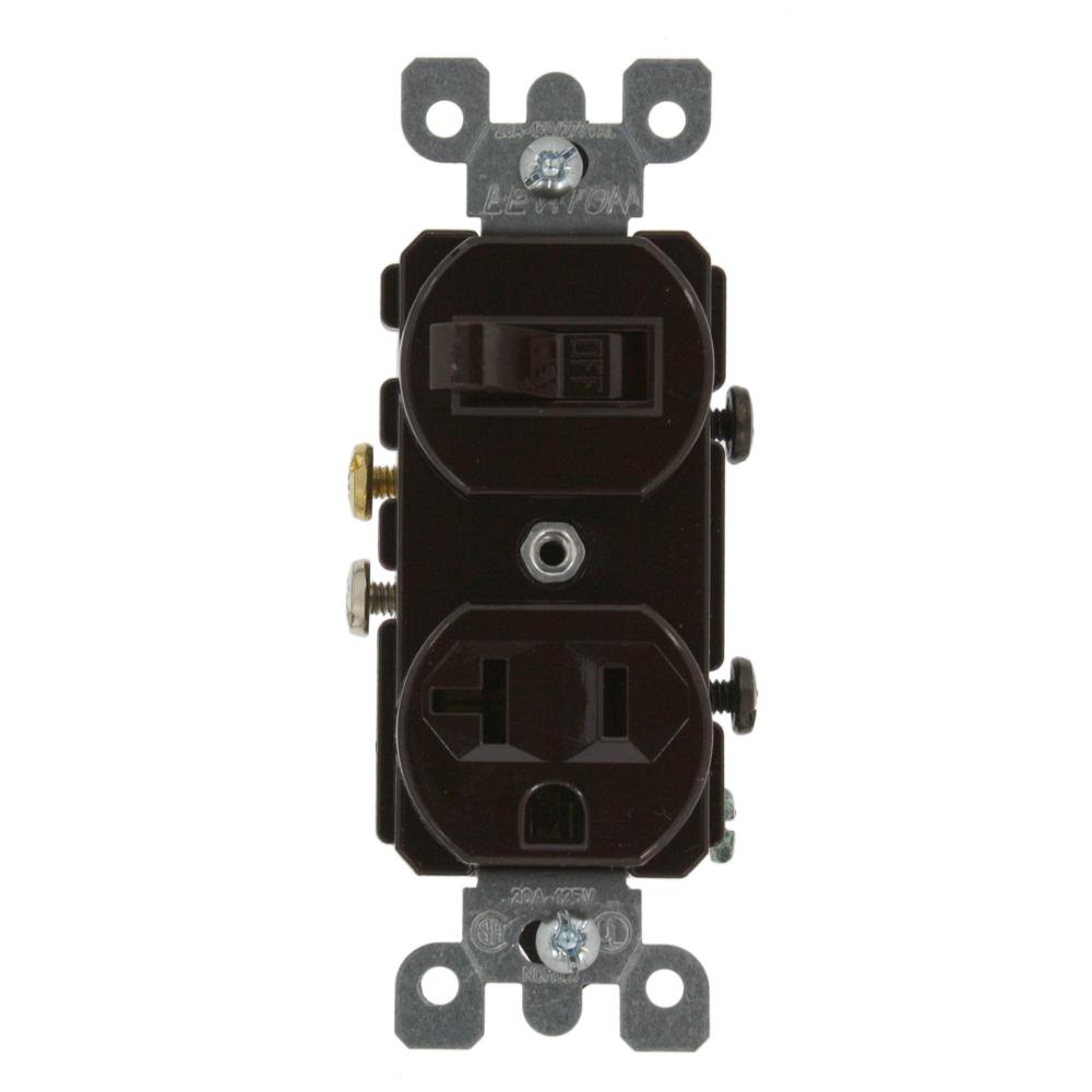 Leviton 20 Amp Commercial Grade Combination Single Pole