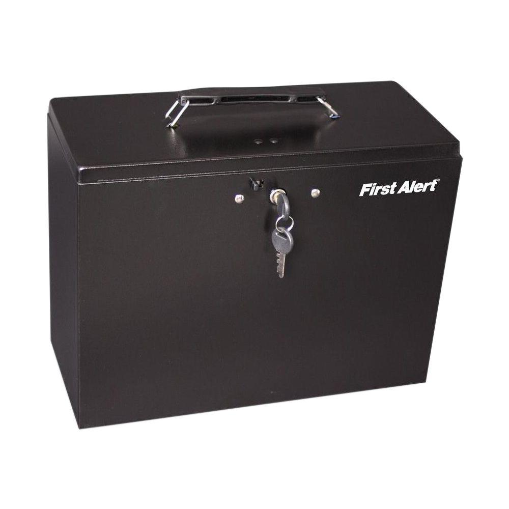 First Alert Steel Construction with Durable Powder Coat Finish File Box by First Alert