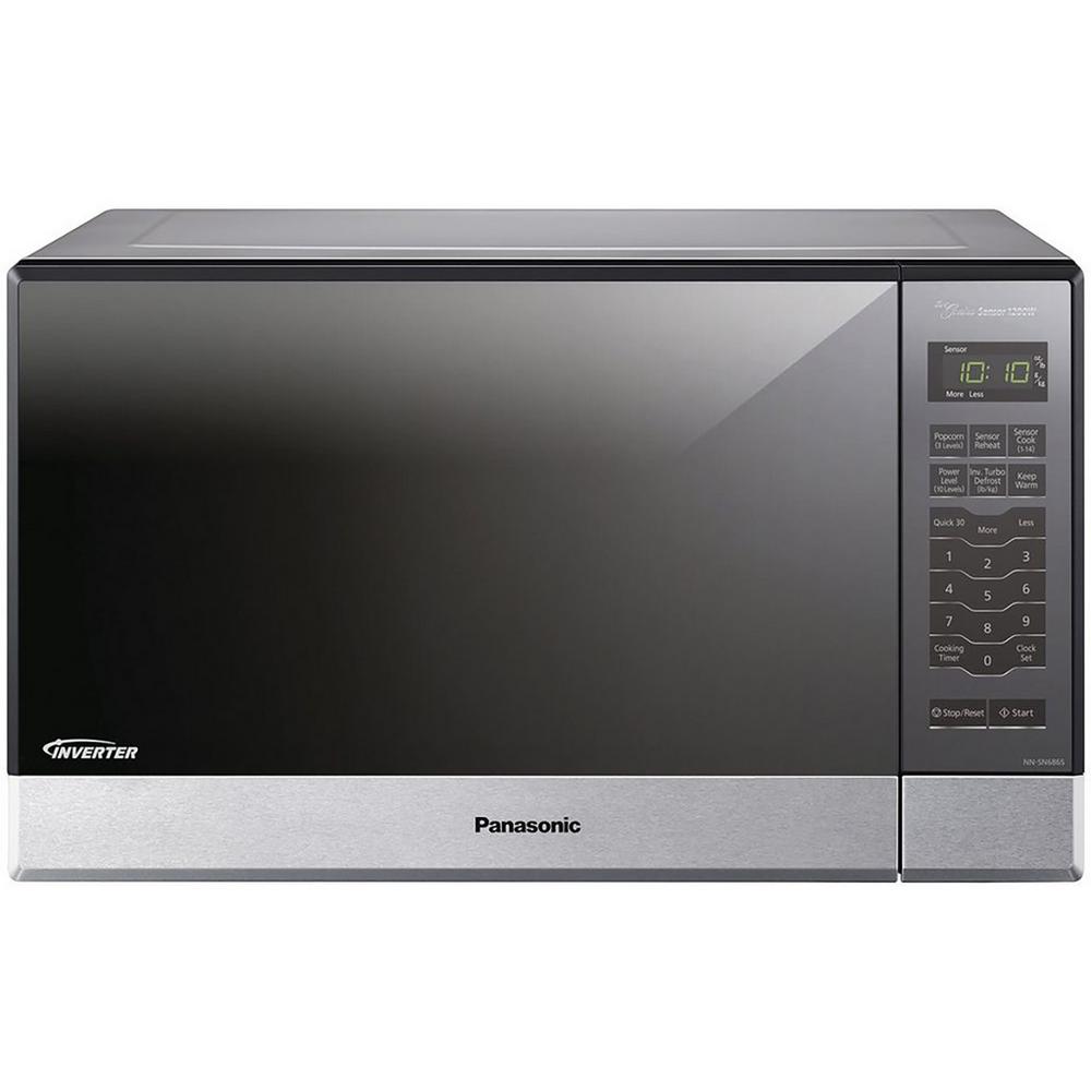Panasonic 1 2 Cu Ft 1200 Watt Built In Countertop Microwave Oven Panasonic 1 2 Cu Ft 1200 Watt Built In Countertop Microwave Oven Stainless Steel