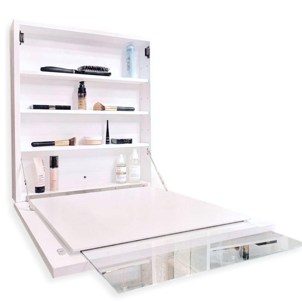 Flip Frame 20 75 In X 24 5 In Surface Mount Medicine Cabinet In White Flipframe White The Home Depot