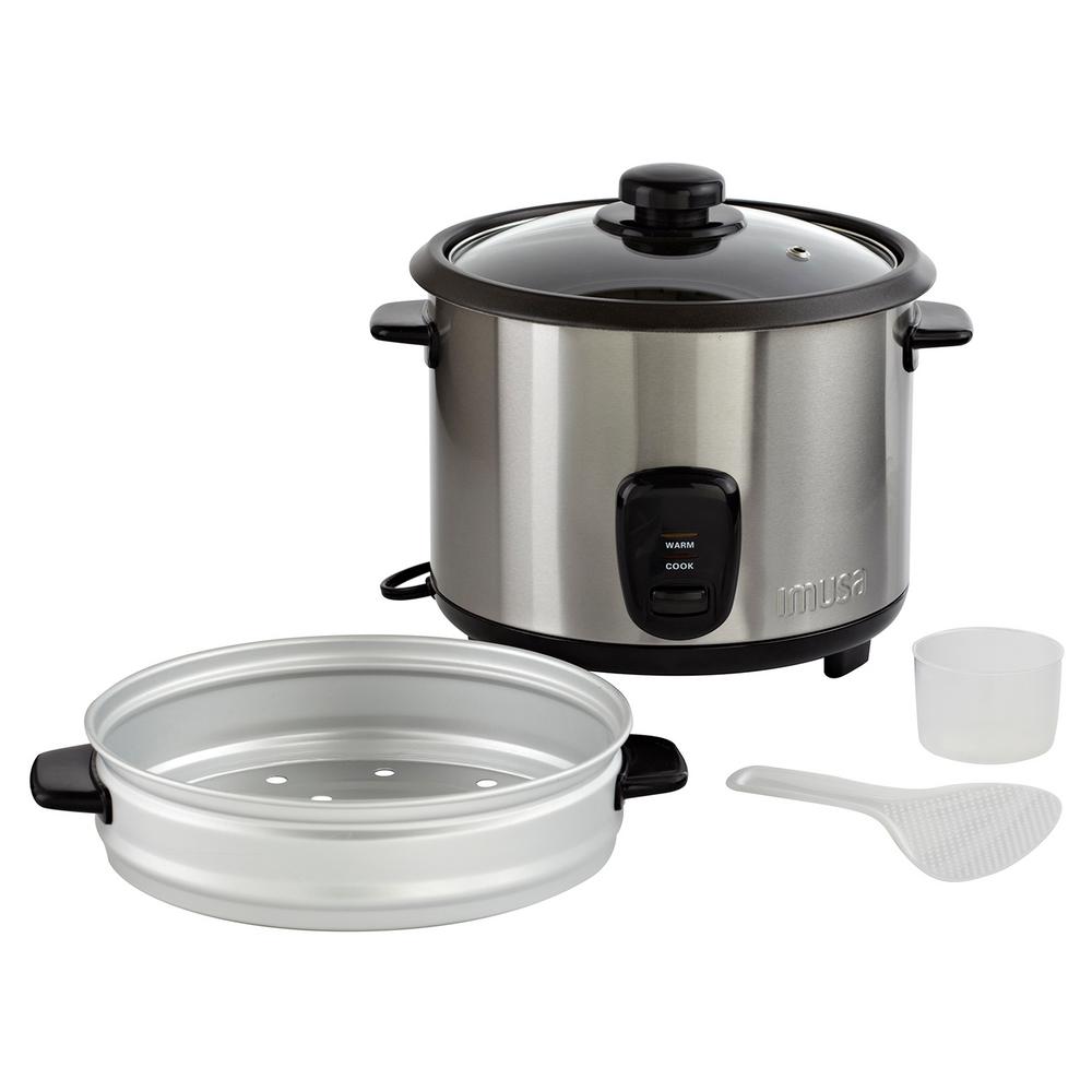 IMUSA 20-Cup Rice Cooker With Steam Tray GAU-00023 - The Home Depot