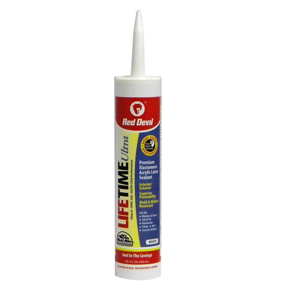 Lifetime Lifetime Ultra 10.1 oz. White Acrylic Latex Caulk0770 The