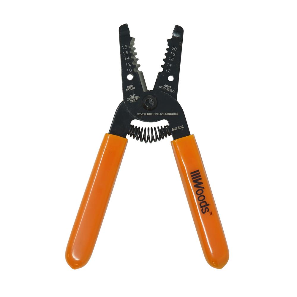 Woods 6 in. 10 AWG 18 AWG Compact Wire Stripper and Cutter58750240