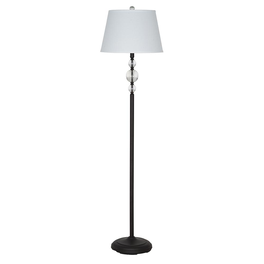 Cresswell 59.75 in. Bronze Transitional Floor Lamp and LED ...