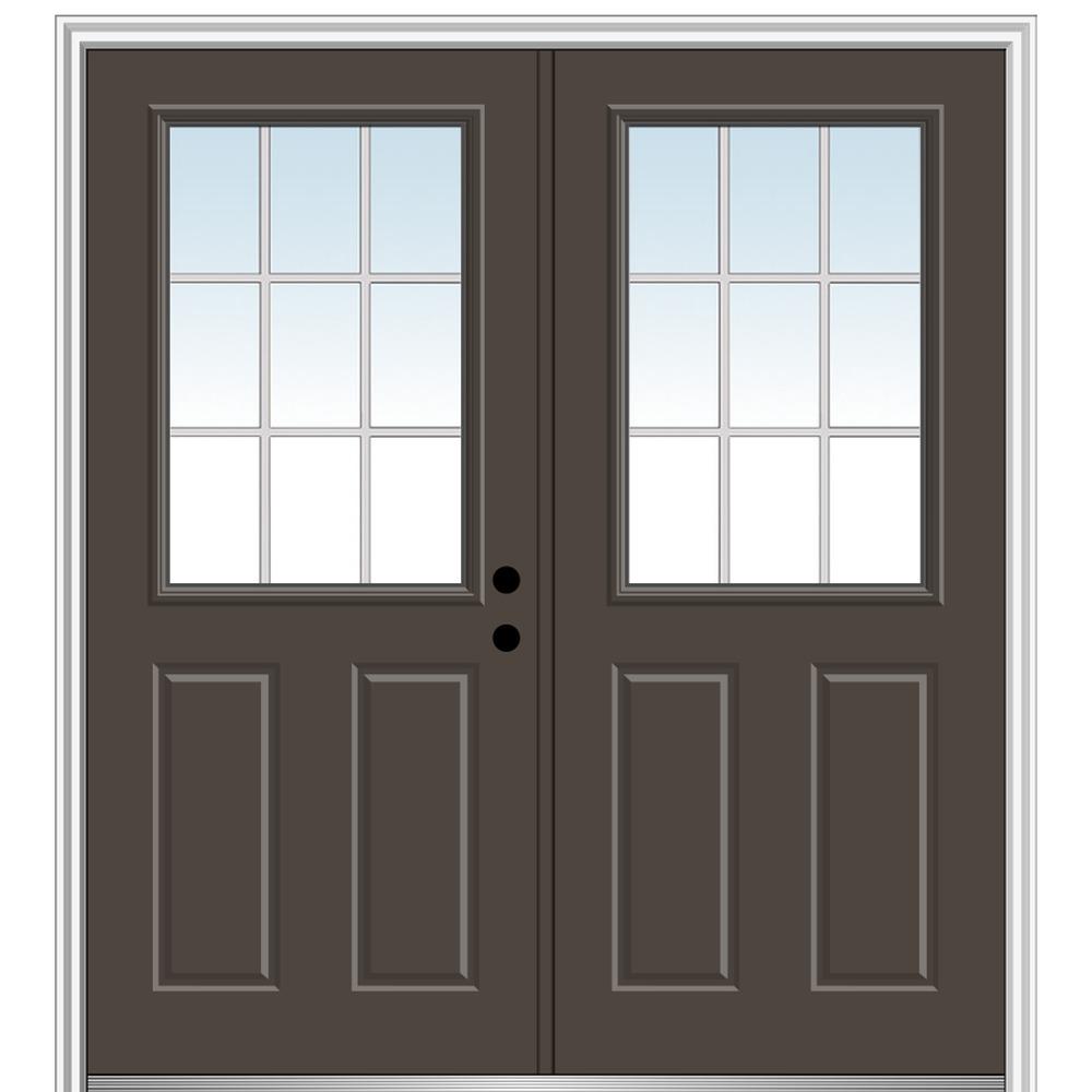 Mmi Door 60 In X 80 In White Internal Grilles Left Hand Inswing