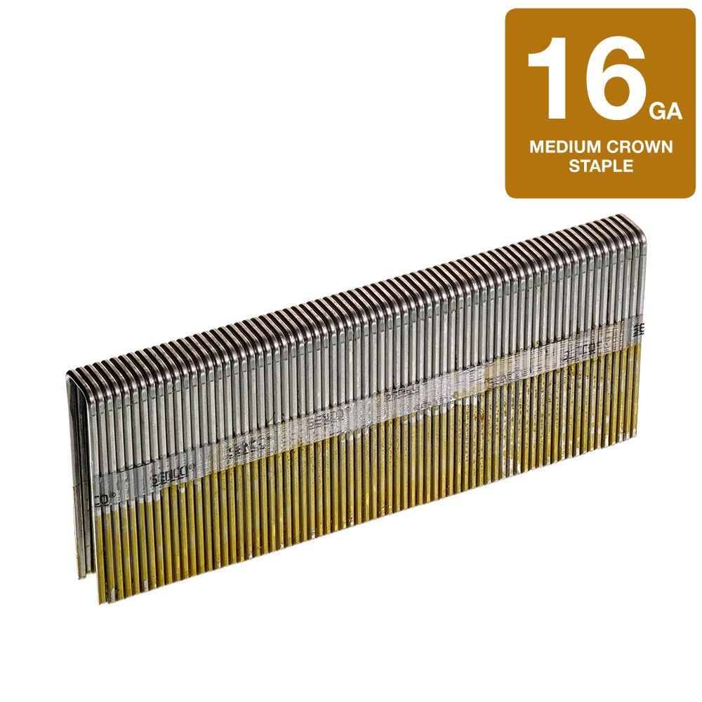 Senco 7 16 In X 1 3 4 Gauge Bright Basic Staple N19brb 7 16 In X 1 3 4 Gauge Bright Basic Staple