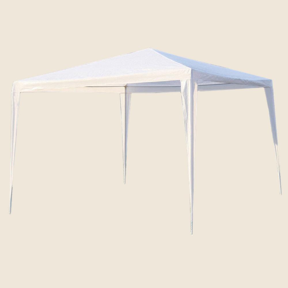 Aleko 10 Ft. X 10 Ft. Natural Canopy Tent-gaz10x10n-hd - The Home Depot