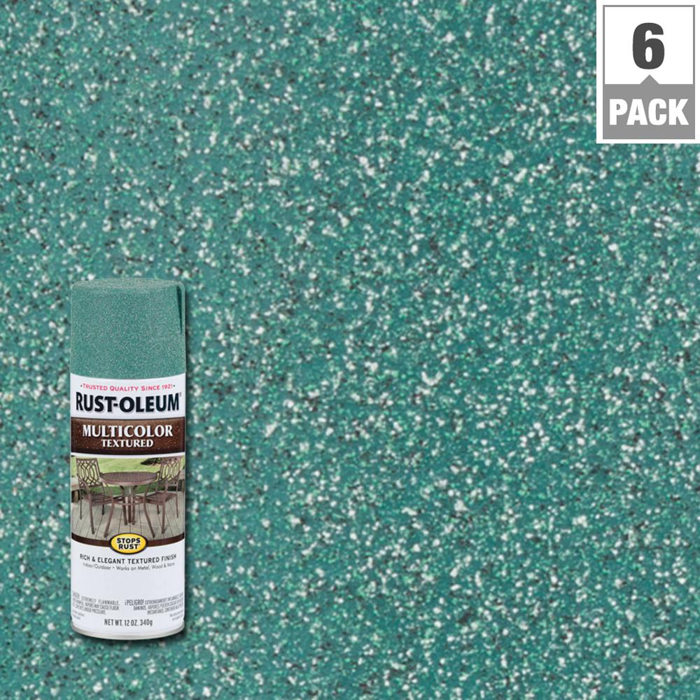 Rust Oleum Specialty 10 25 Oz Kelly Green Glitter Spray Paint Multicolor Textured Sea Green Protective Spray Paint 6 Pack