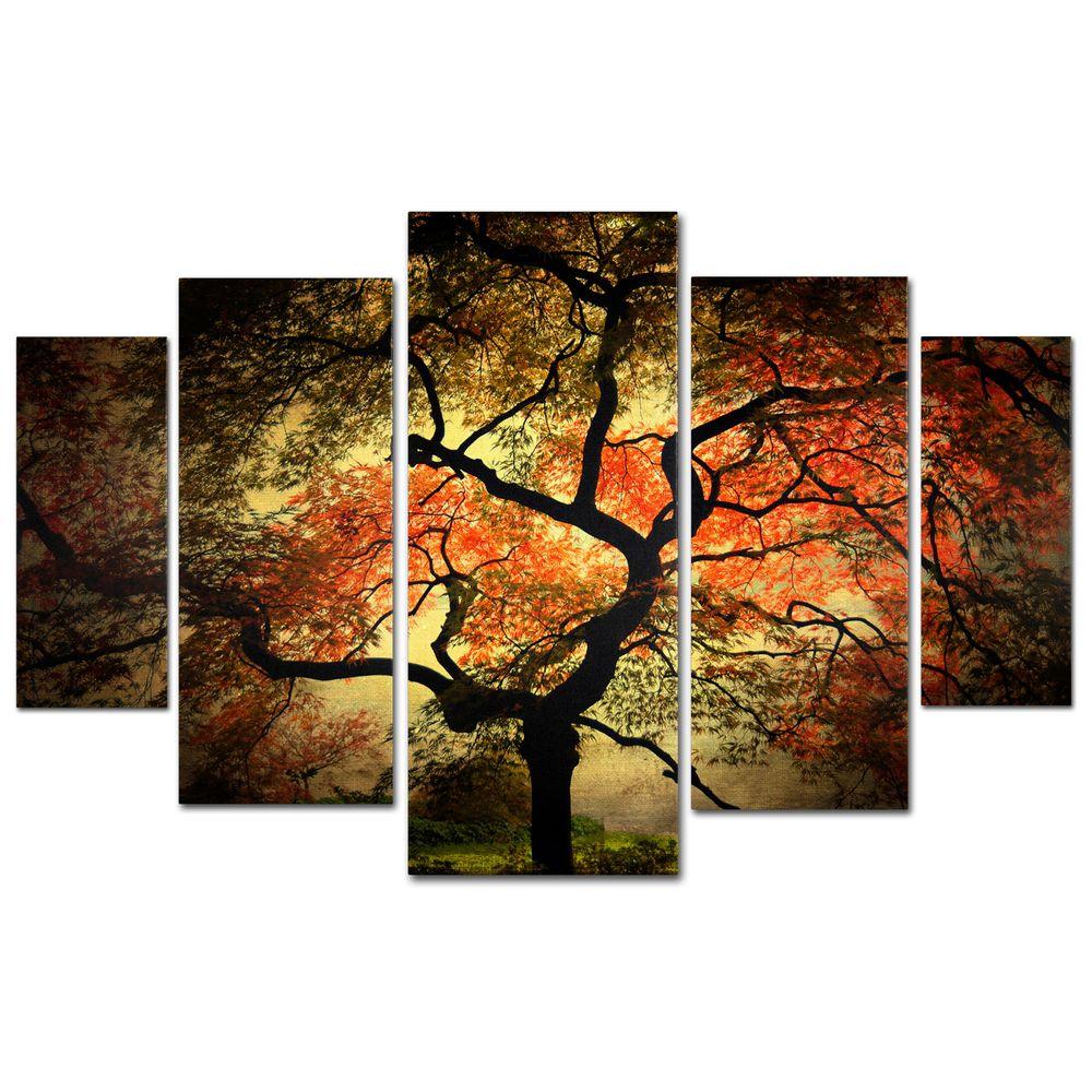 Trademark Fine Art Japanese By Philippe Sainte Laudy 5 Panel Wall Trademark Fine Art Japanese By Philippe Sainte Laudy 5 Panel Wall Set Psl020 P5 The Home Depot