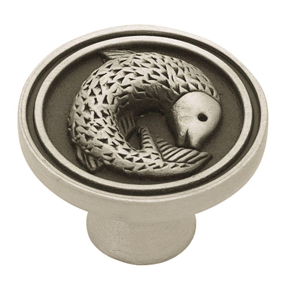 Liberty Seaside Cottage 13/8 in. (35mm) Brushed Satin Pewter Pisces