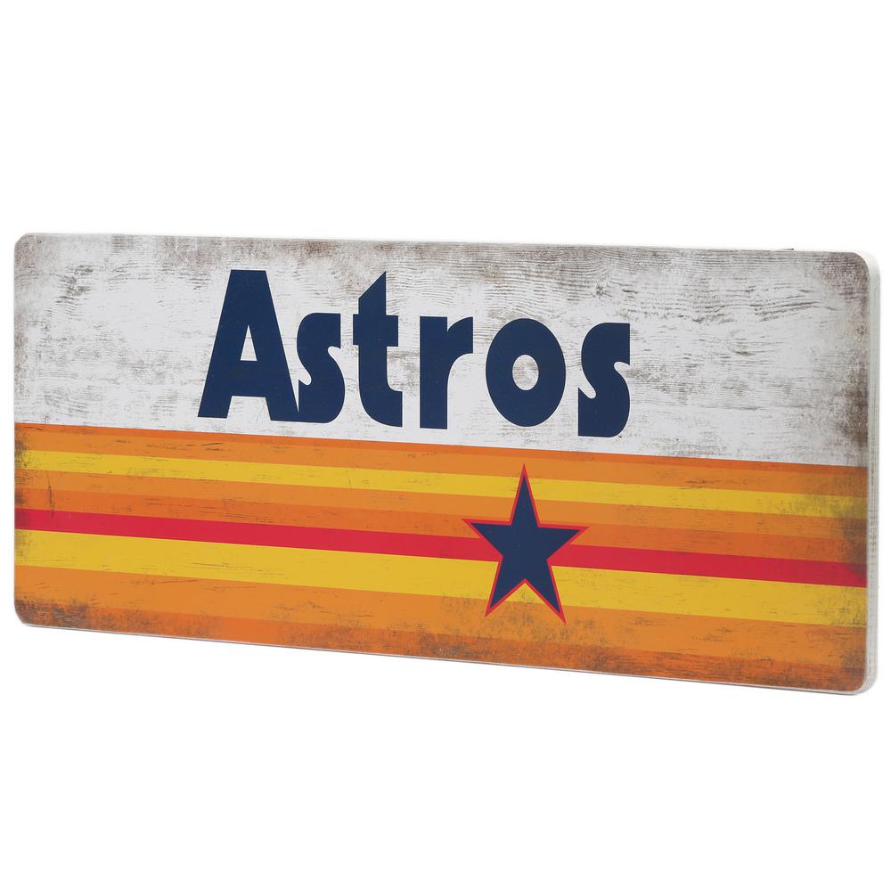 Open Road Brands Houston Astros Mdf Wood Wall Art 90182289 S The Home Depot