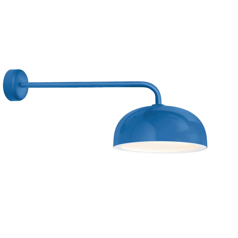 Dome 12 63 In H 1 Light Blue Outdoor Wall Mount Sconce Dome 12 63 In H 1 Light Blue Outdoor Wall Mount Sconce