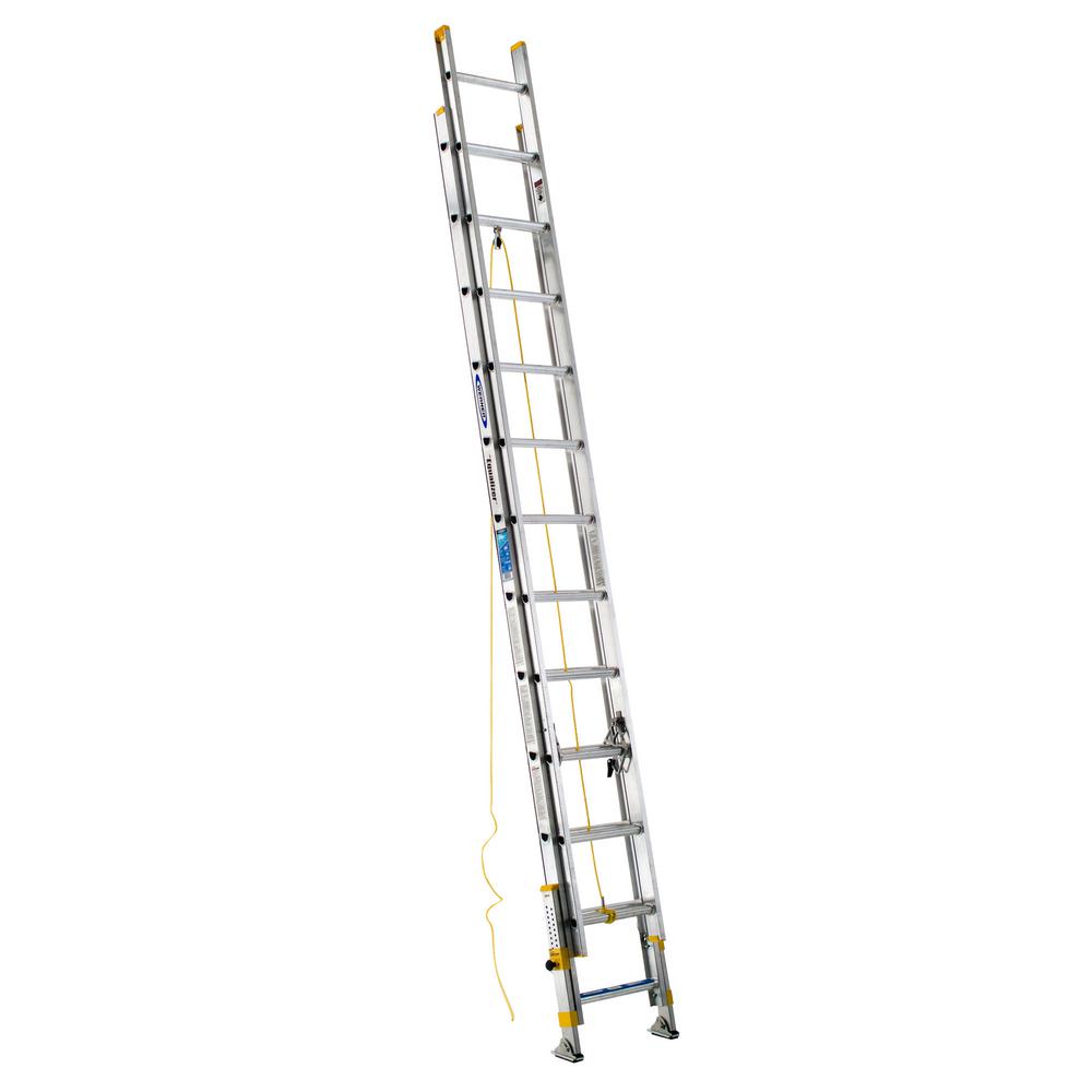 Werner 24 ft. Aluminum DRung Equalizer Extension Ladder with 250 lb