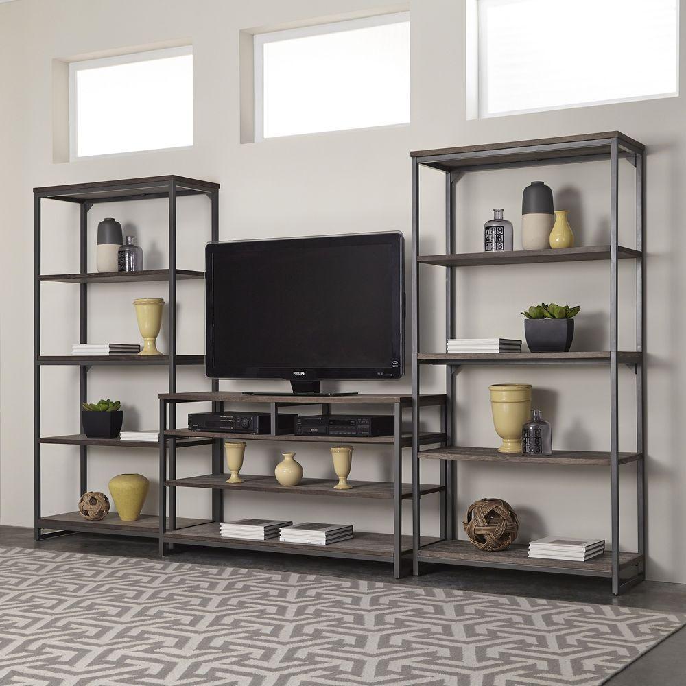 Home Styles Barnside Metro Driftwood Gray Shelved Entertainment Home Styles Barnside Metro Driftwood Gray Shelved Entertainment Center 5053 34 The Depot