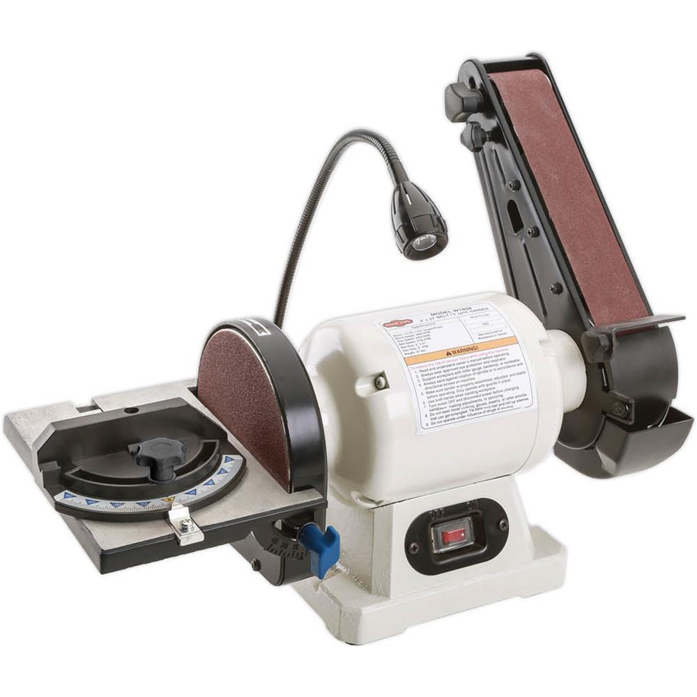 Shop Fox 2 in. Belt/6 in. Disc Sander Benchtop ComboW1838 The Home Depot