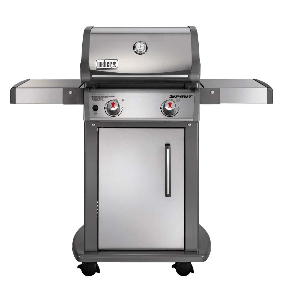 Weber Spirit S-210 2-Burner Propane Gas Grill in Stainless Steel ...