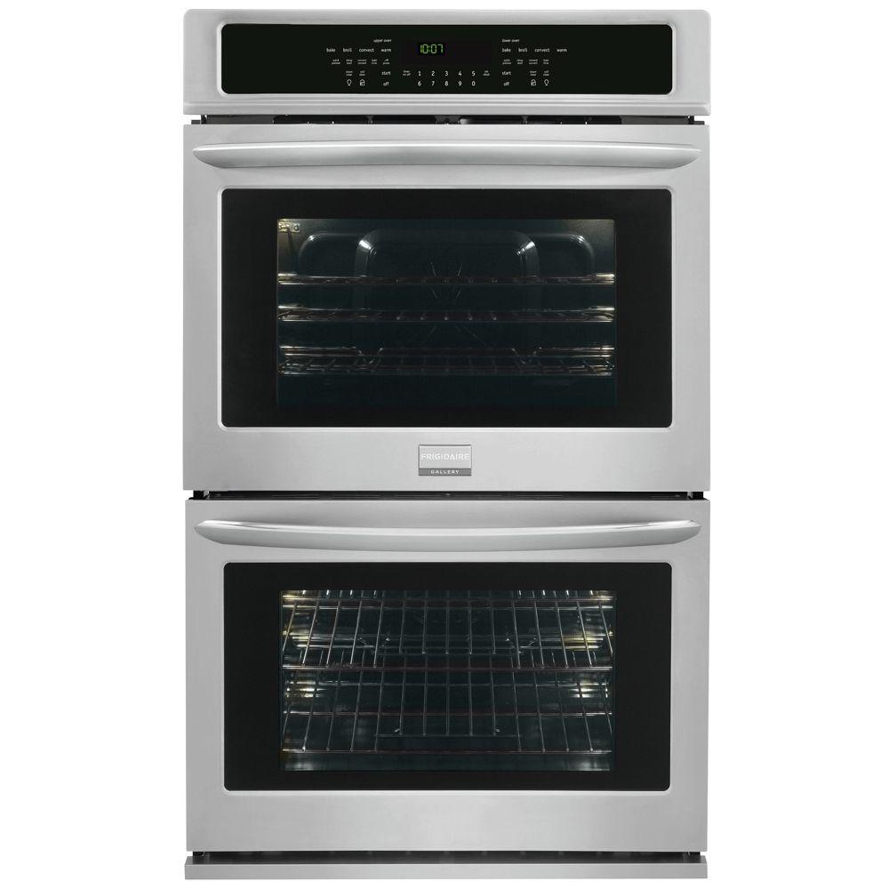 Frigidaire Gallery 27 in. Double Electric Wall Oven Self-Cleaning with ...