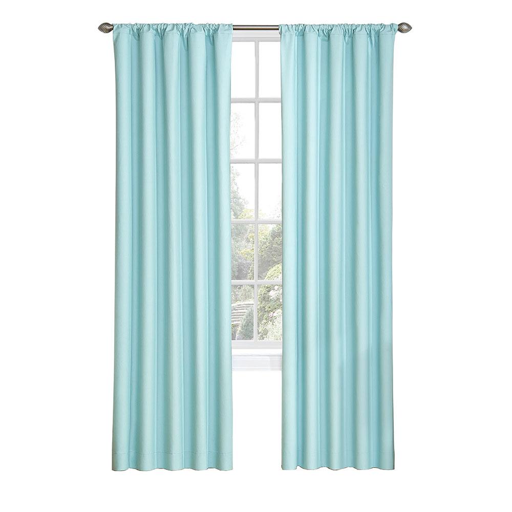 Eclipse Kids Microfiber Blackout Window Curtain Panel In Blue 42 Eclipse Kids Microfiber Blackout Window Curtain Panel In Blue 42 W X 84