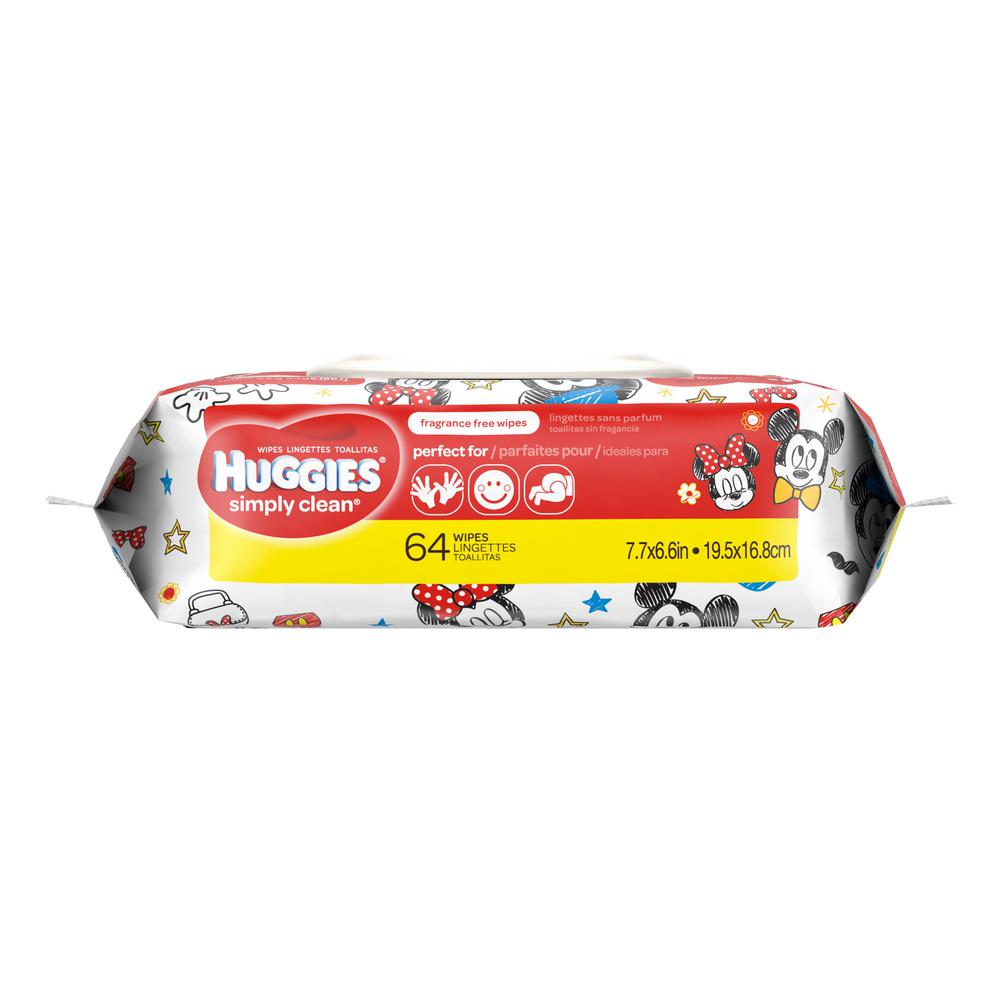 huggies simply clean fragrance free wipes