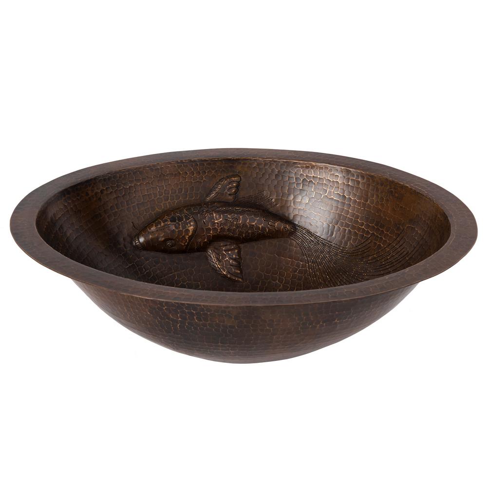 Oil Rubbed Bronze Undermount Bathroom Sinks The Oval Hammered Copper Bathroom Sink