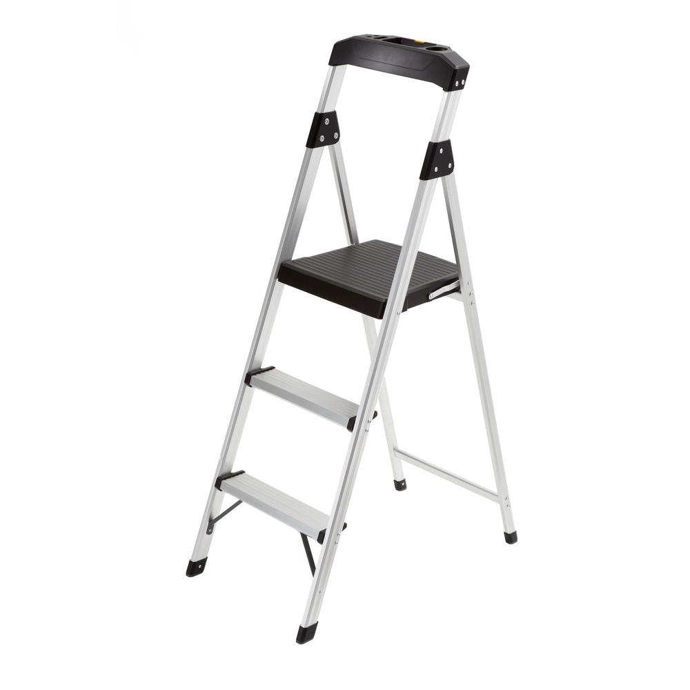 Gorilla Ladders 3 Step Standing Aluminum Stool Multipurpose Gorilla Ladders 3 Step Standing Aluminum Stool Multipurpose Ladder Type Ii