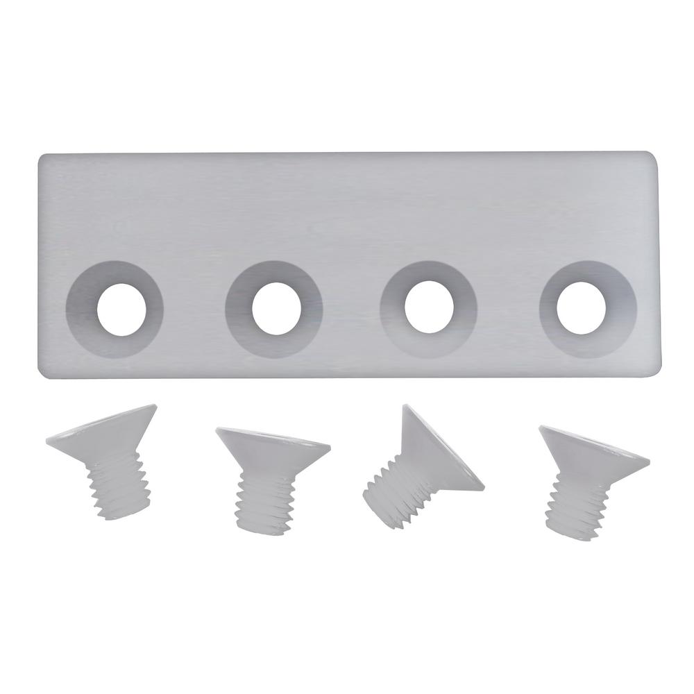 Pacific Entries Stainless Steel Sliding Flat Rail Track Connector