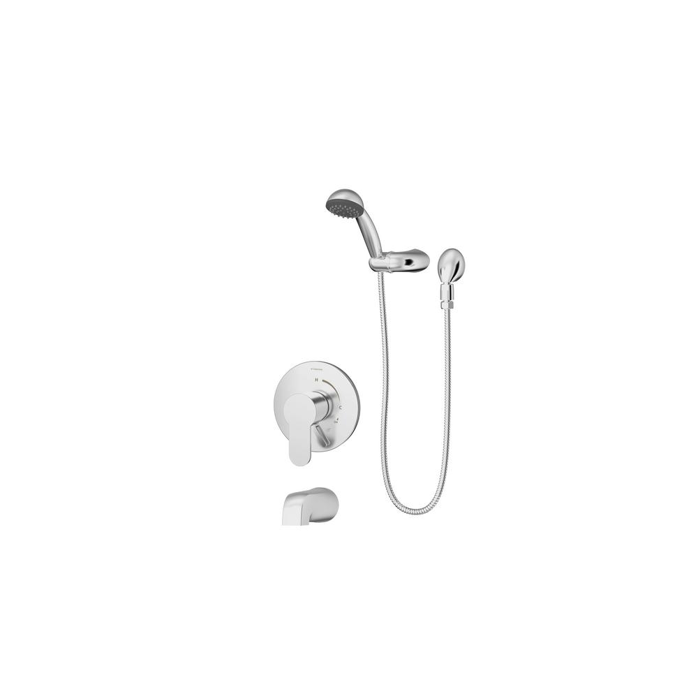 Symmons 6702-1.5-STN Identity Single-Handle 1-Spray Tub and Shower Faucet Satin Nickel