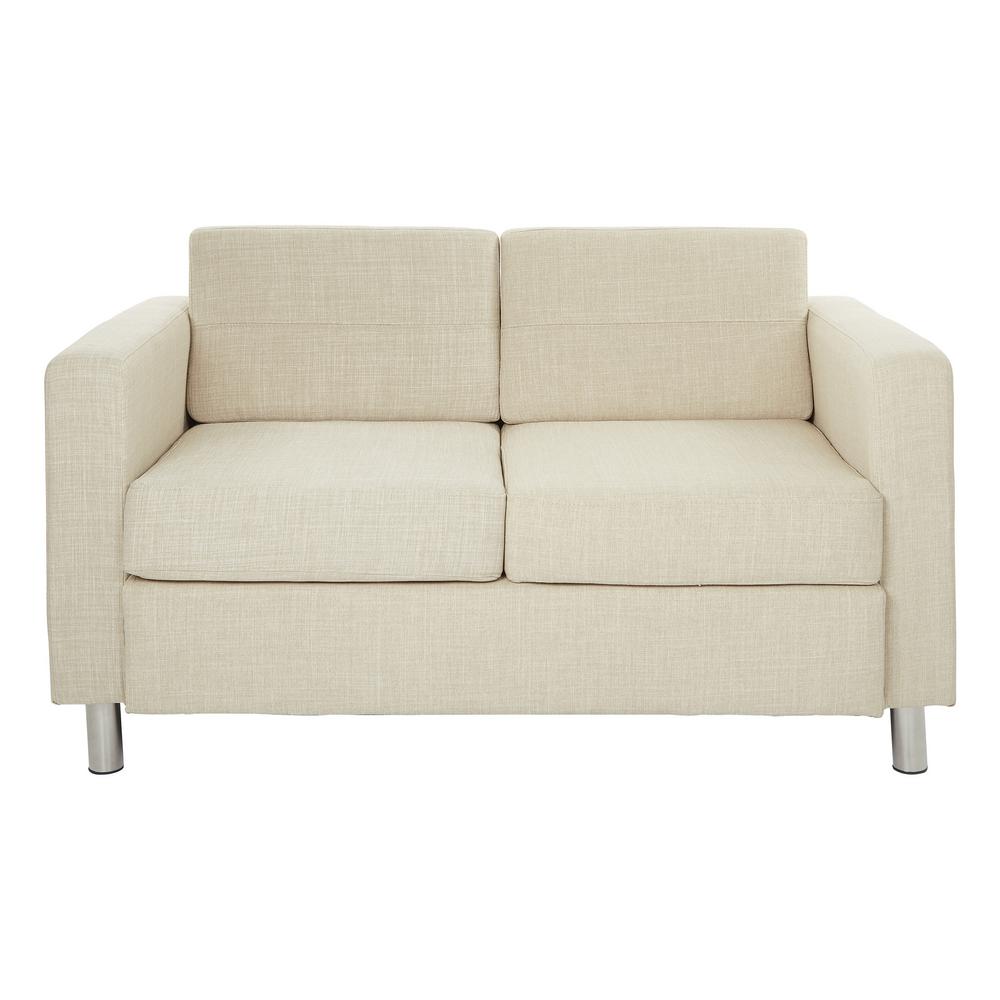 Fabric Beige Sofas Loveseats Living Room Furniture The Pacific Cream Fabric Loveseat