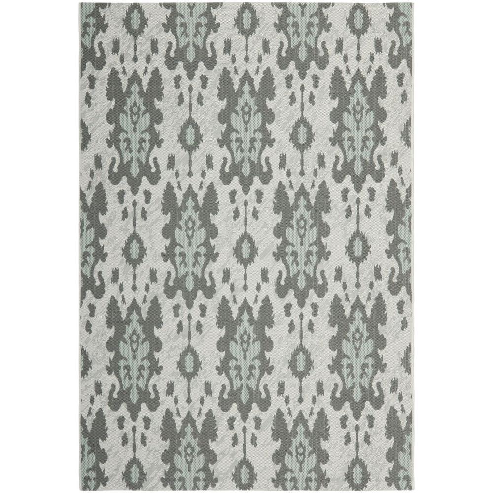 Safavieh Courtyard Light Gray Anthracite Aqua Weft 7 Ft X 10 Safavieh Courtyard Light Gray Anthracite Aqua Weft 7 Ft X 10 Indoor