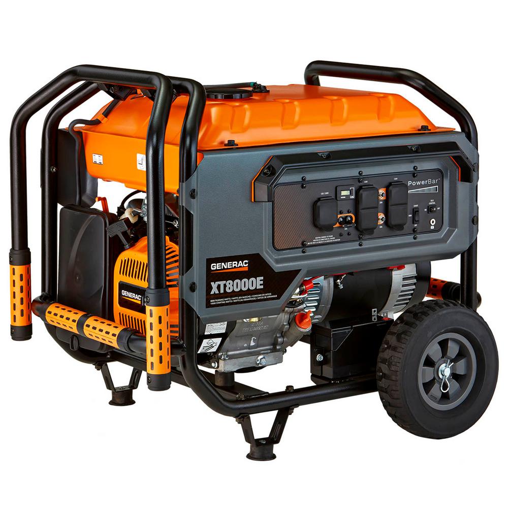 UPC 696471064339 product image for Generac 8000-Watt Gas Powered Electric Start Portable Generator 49 State/CSA | upcitemdb.com