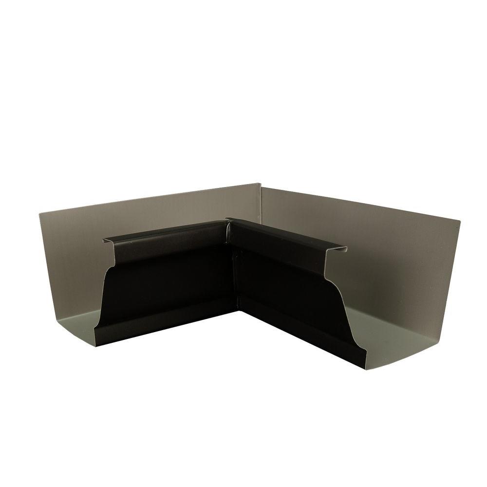 Amerimax Home Products 5 in. AMP Dark Bronze Aluminum Inside Miter Box