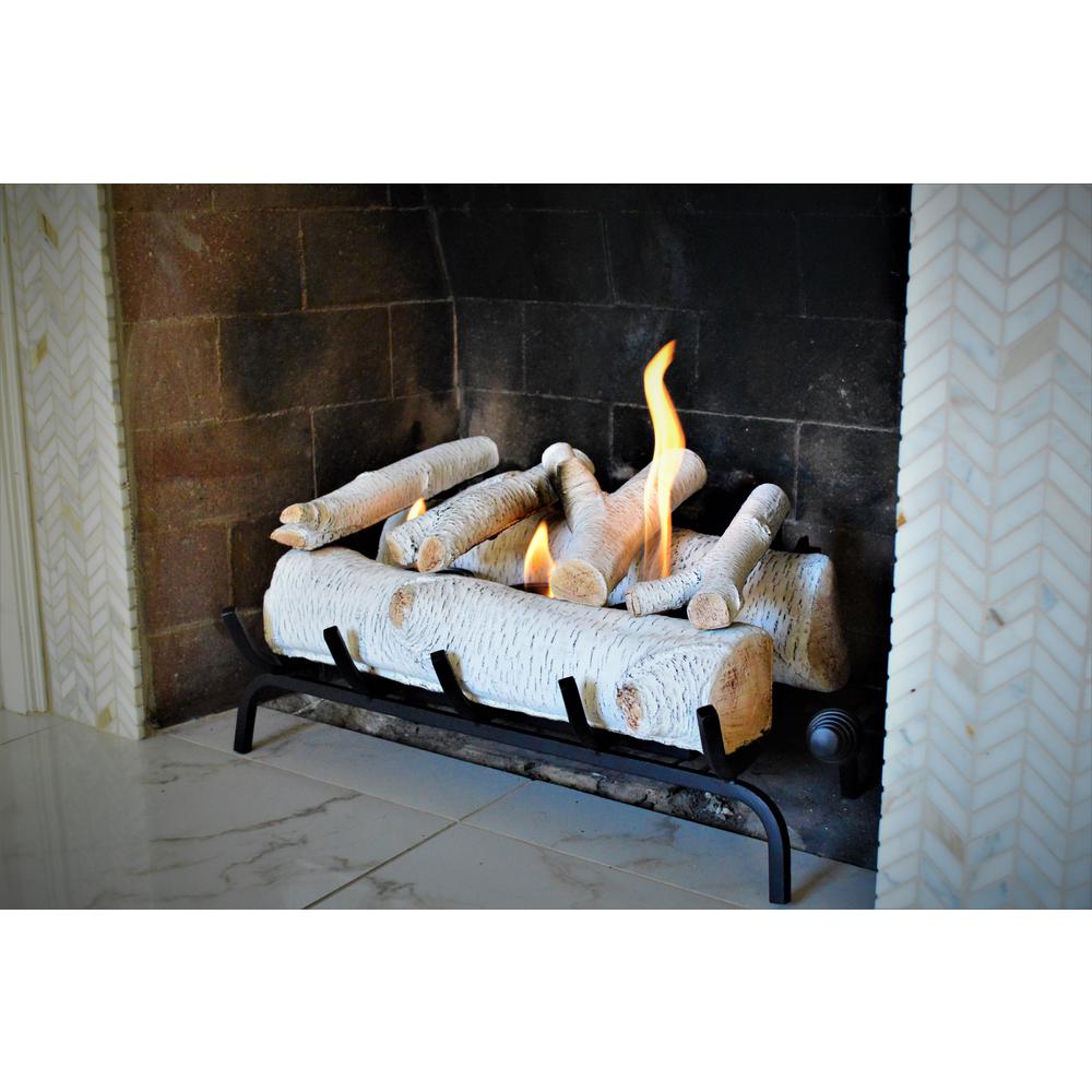 Terra Flame 24 In Birch Fireplace Log Set 2609 B The Home Depot