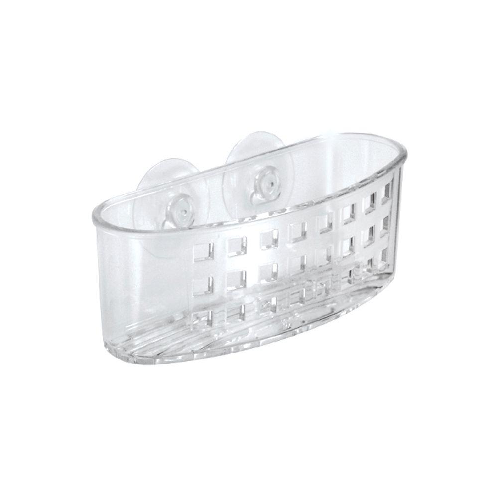 interDesign Clear Suction Bath Caddy23600 The Home Depot